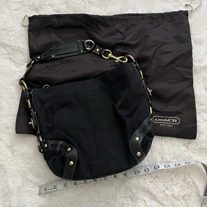 Black Coach hobo purse handbag authentic used